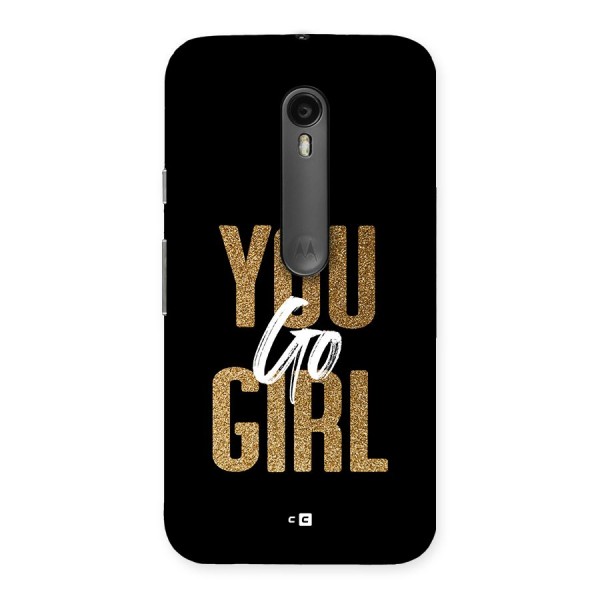 Confident Girl Back Case for Moto G3