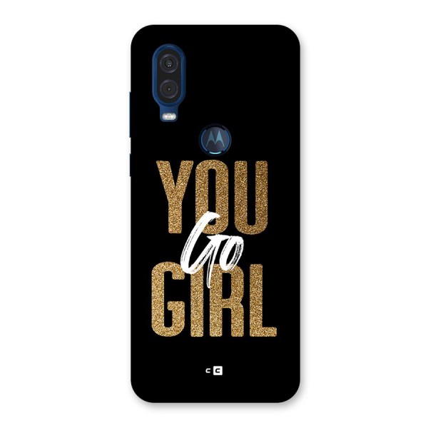 Confident Girl Back Case for Motorola One Vision
