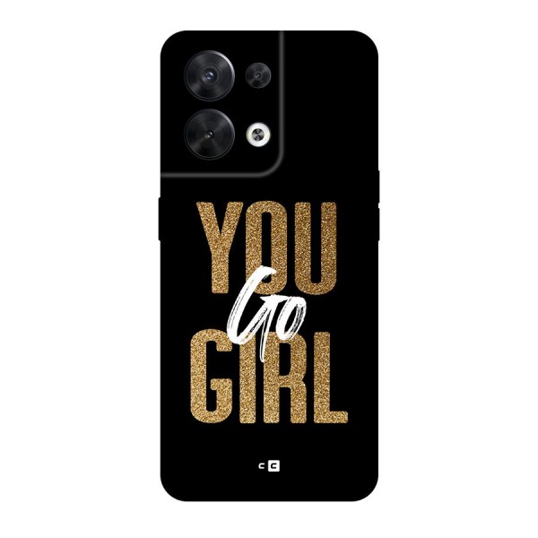Confident Girl Back Case for Oppo Reno8 5G