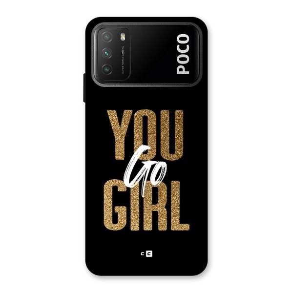 Confident Girl Back Case for Poco M3
