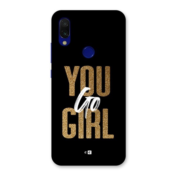 Confident Girl Back Case for Redmi 7