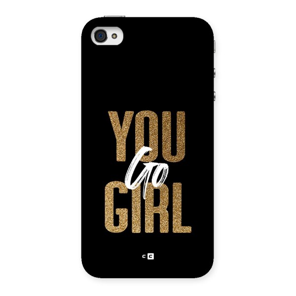 Confident Girl Back Case for iPhone 4 4s