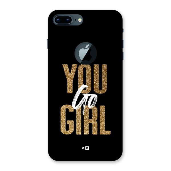 Confident Girl Back Case for iPhone 7 Plus Logo Cut
