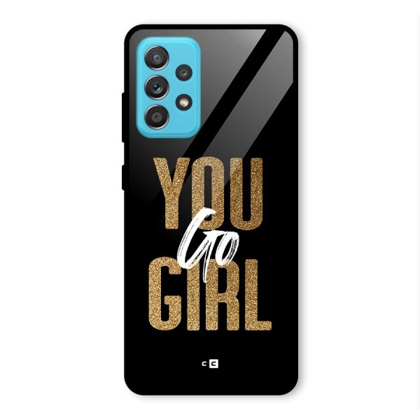 Confident Girl Glass Back Case for Galaxy A52