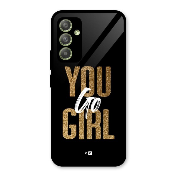 Confident Girl Glass Back Case for Galaxy A54