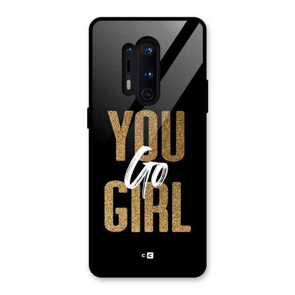 Confident Girl Glass Back Case for OnePlus 8 Pro