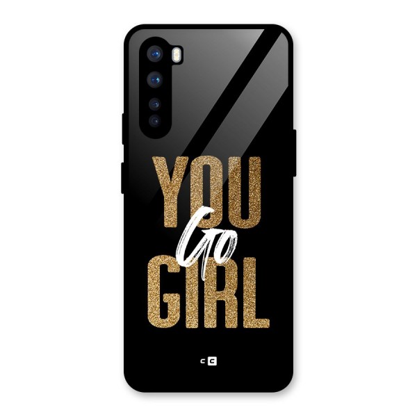 Confident Girl Glass Back Case for OnePlus Nord
