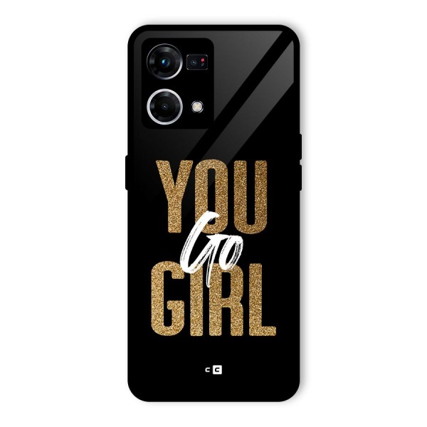 Confident Girl Glass Back Case for Oppo F21s Pro 4G
