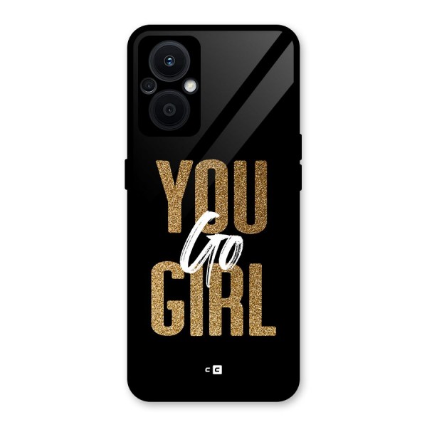 Confident Girl Glass Back Case for Oppo F21s Pro 5G