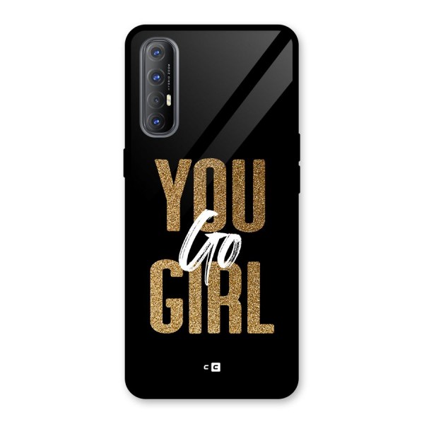 Confident Girl Glass Back Case for Oppo Reno3 Pro
