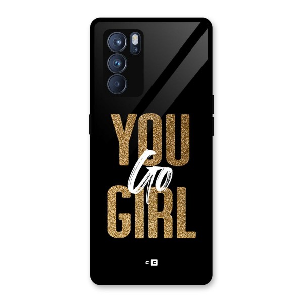 Confident Girl Glass Back Case for Oppo Reno6 Pro 5G