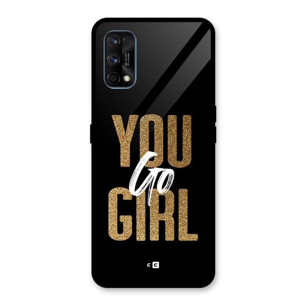 Confident Girl Glass Back Case for Realme 7 Pro