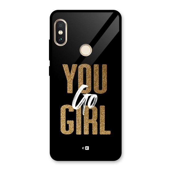Confident Girl Glass Back Case for Redmi Note 5 Pro