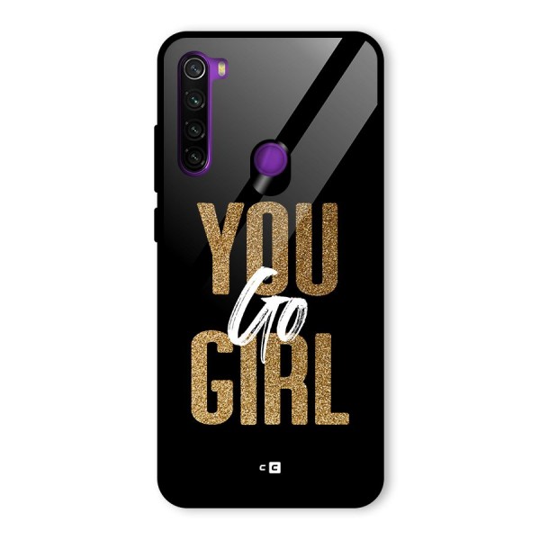 Confident Girl Glass Back Case for Redmi Note 8