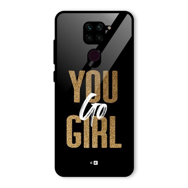 Confident Girl Glass Back Case for Redmi Note 9