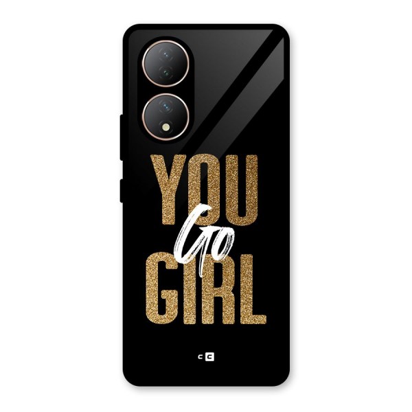 Confident Girl Glass Back Case for Vivo Y100A