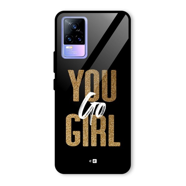 Confident Girl Glass Back Case for Vivo Y73
