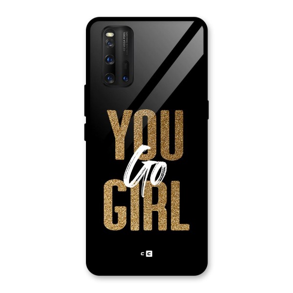 Confident Girl Glass Back Case for Vivo iQOO 3