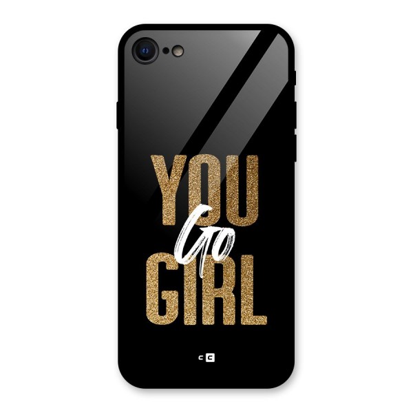 Confident Girl Glass Back Case for iPhone SE 2022
