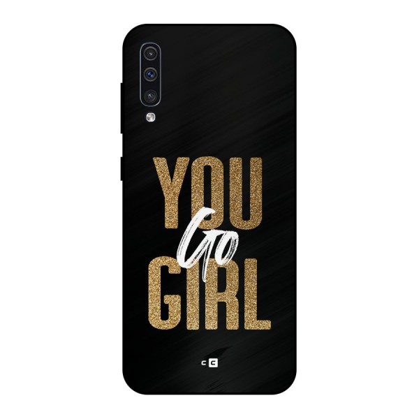 Confident Girl Metal Back Case for Galaxy A30s