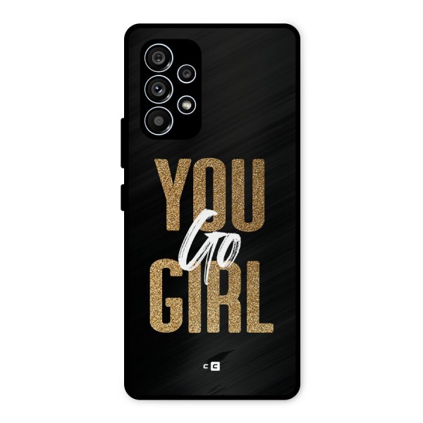 Confident Girl Metal Back Case for Galaxy A53 5G