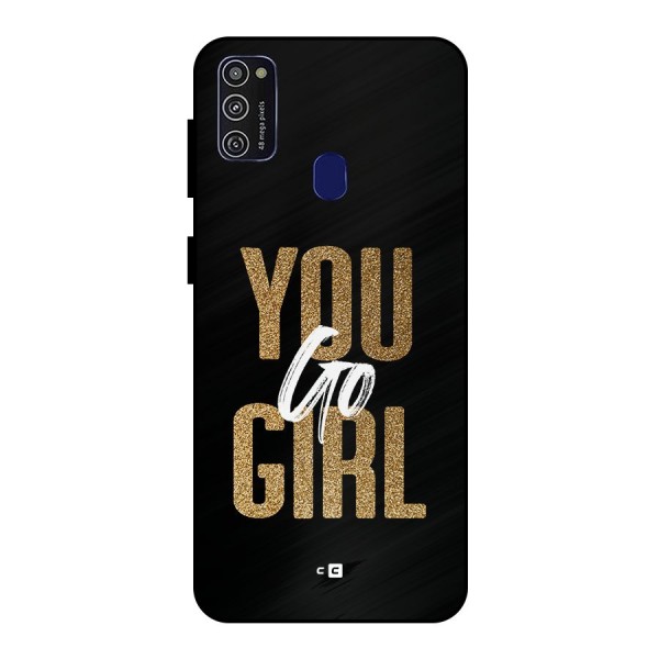Confident Girl Metal Back Case for Galaxy M30s