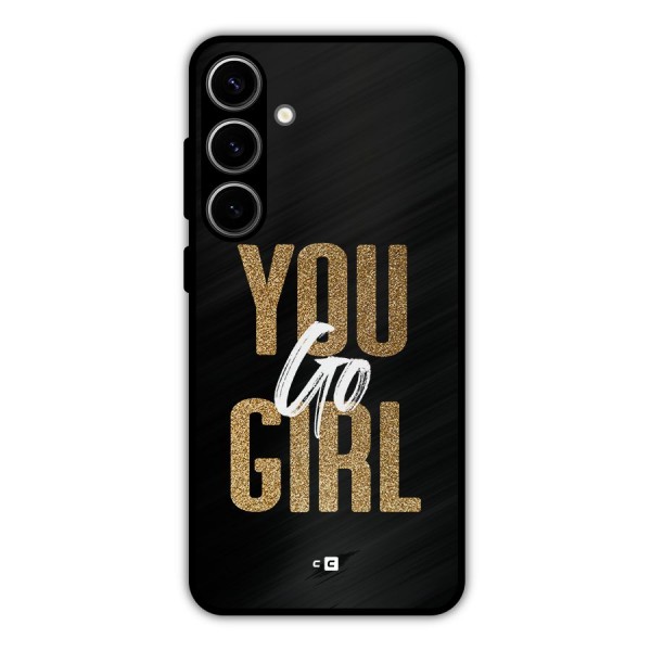 Confident Girl Metal Back Case for Galaxy S24 Plus
