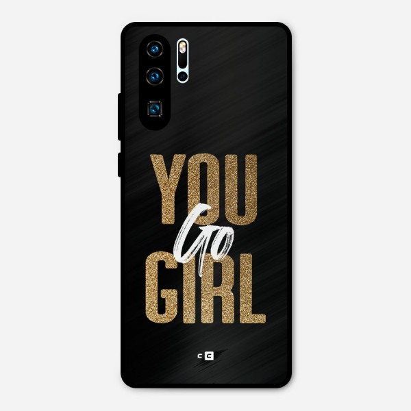 Confident Girl Metal Back Case for Huawei P30 Pro