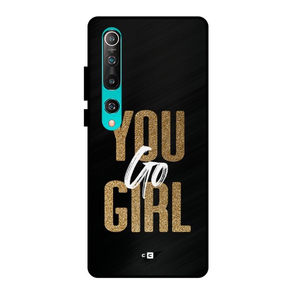 Confident Girl Metal Back Case for Mi 10