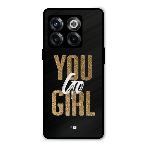 Confident Girl Metal Back Case for OnePlus 10T