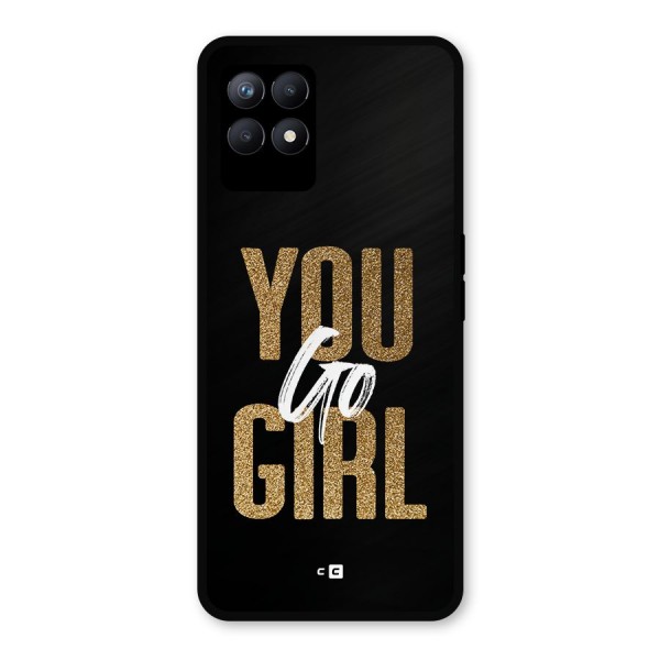Confident Girl Metal Back Case for Realme 8i