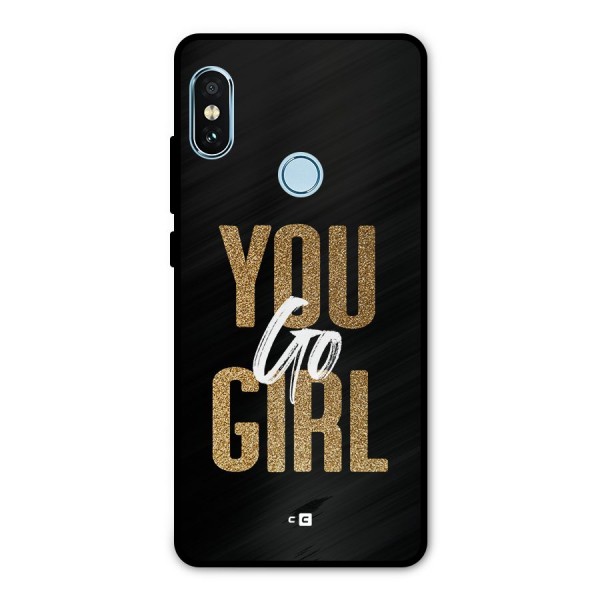 Confident Girl Metal Back Case for Redmi Note 5 Pro