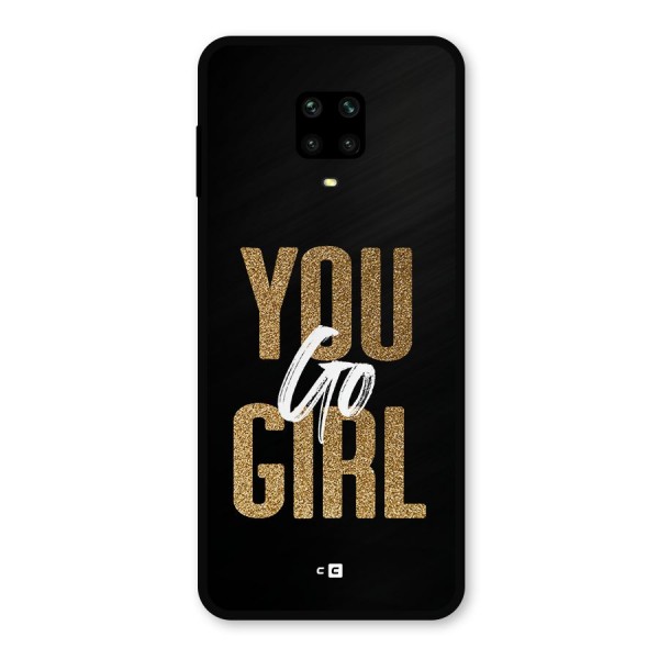 Confident Girl Metal Back Case for Redmi Note 9 Pro Max