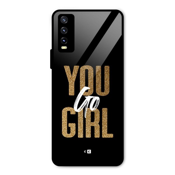 Confident Girl Metal Back Case for Vivo Y20i