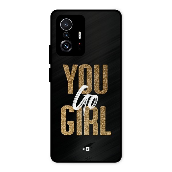Confident Girl Metal Back Case for Xiaomi 11T Pro