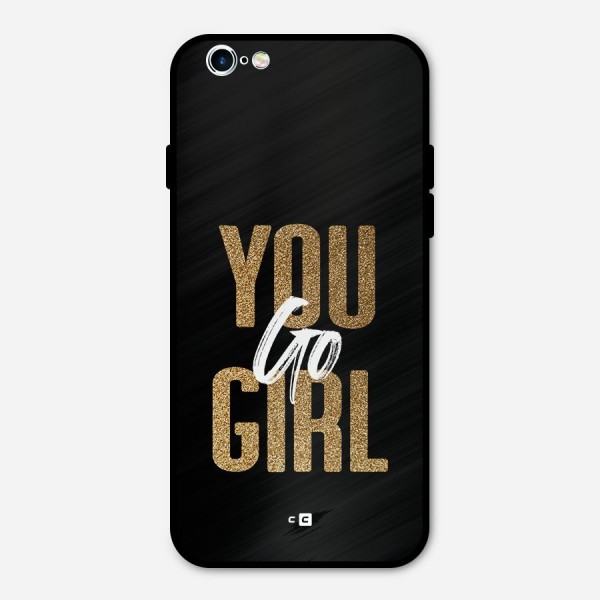 Confident Girl Metal Back Case for iPhone 6 6s