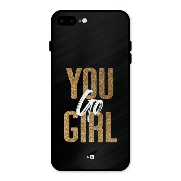 Confident Girl Metal Back Case for iPhone 7 Plus