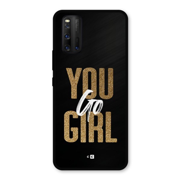 Confident Girl Metal Back Case for iQOO 3
