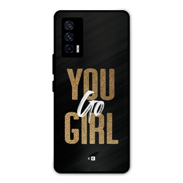 Confident Girl Metal Back Case for iQOO 7 5G