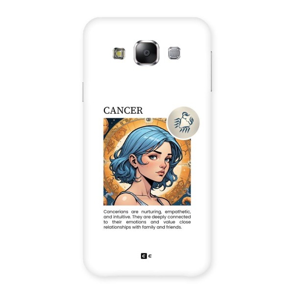 Connected Cancer Back Case for Galaxy E5
