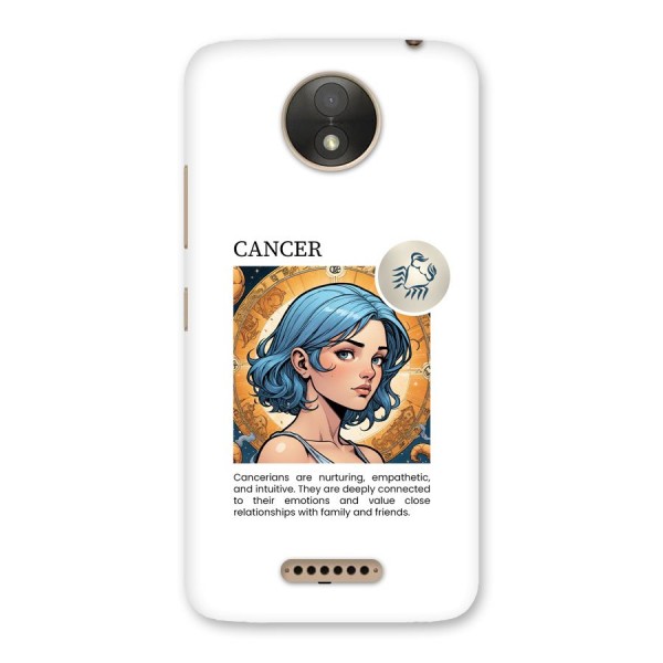 Connected Cancer Back Case for Moto C Plus