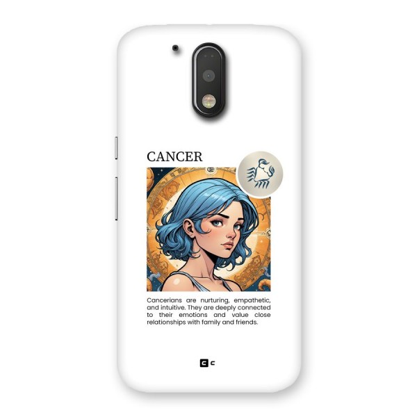 Connected Cancer Back Case for Moto G4 Plus