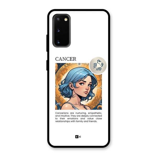 Connected Cancer Glass Back Case for Galaxy S20