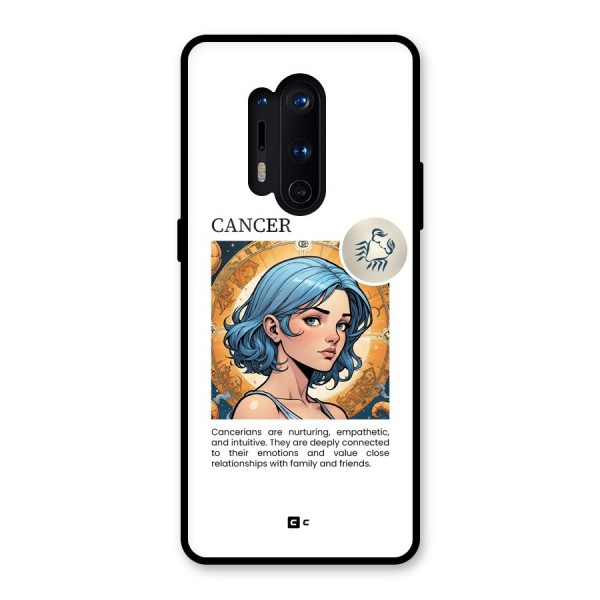 Connected Cancer Glass Back Case for OnePlus 8 Pro