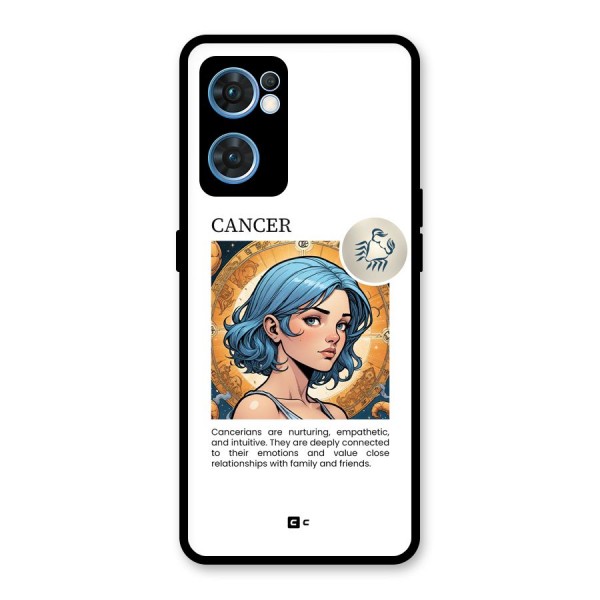 Connected Cancer Glass Back Case for Oppo Reno7 5G