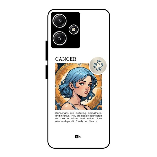 Connected Cancer Glass Back Case for Poco M6 Pro