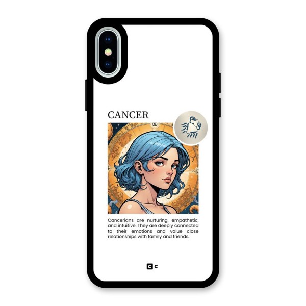 Connected Cancer Glass Back Case for iPhone X