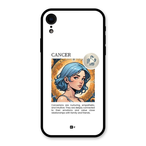 Connected Cancer Glass Back Case for iPhone XR