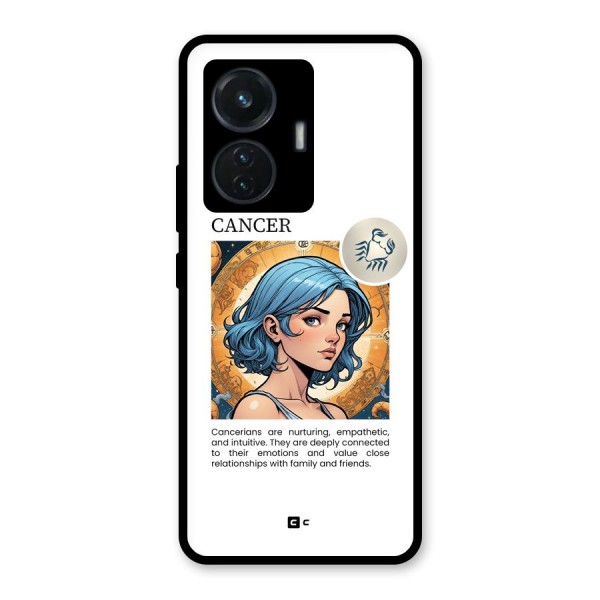Connected Cancer Glass Back Case for iQOO Z6 44W