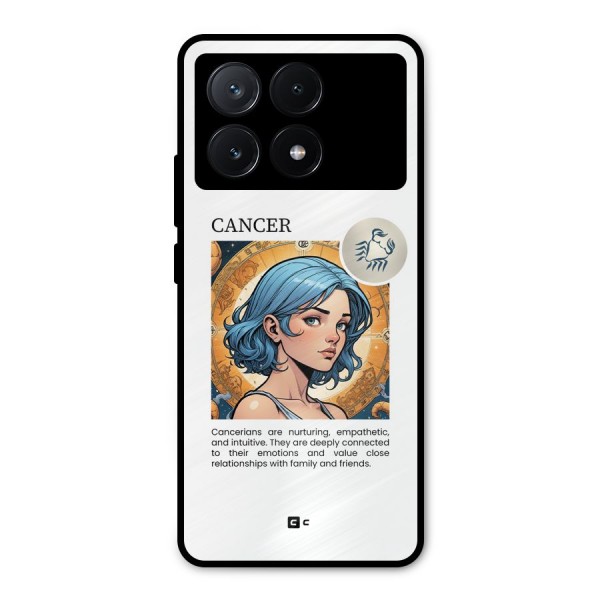 Connected Cancer Metal Back Case for Poco X6 Pro